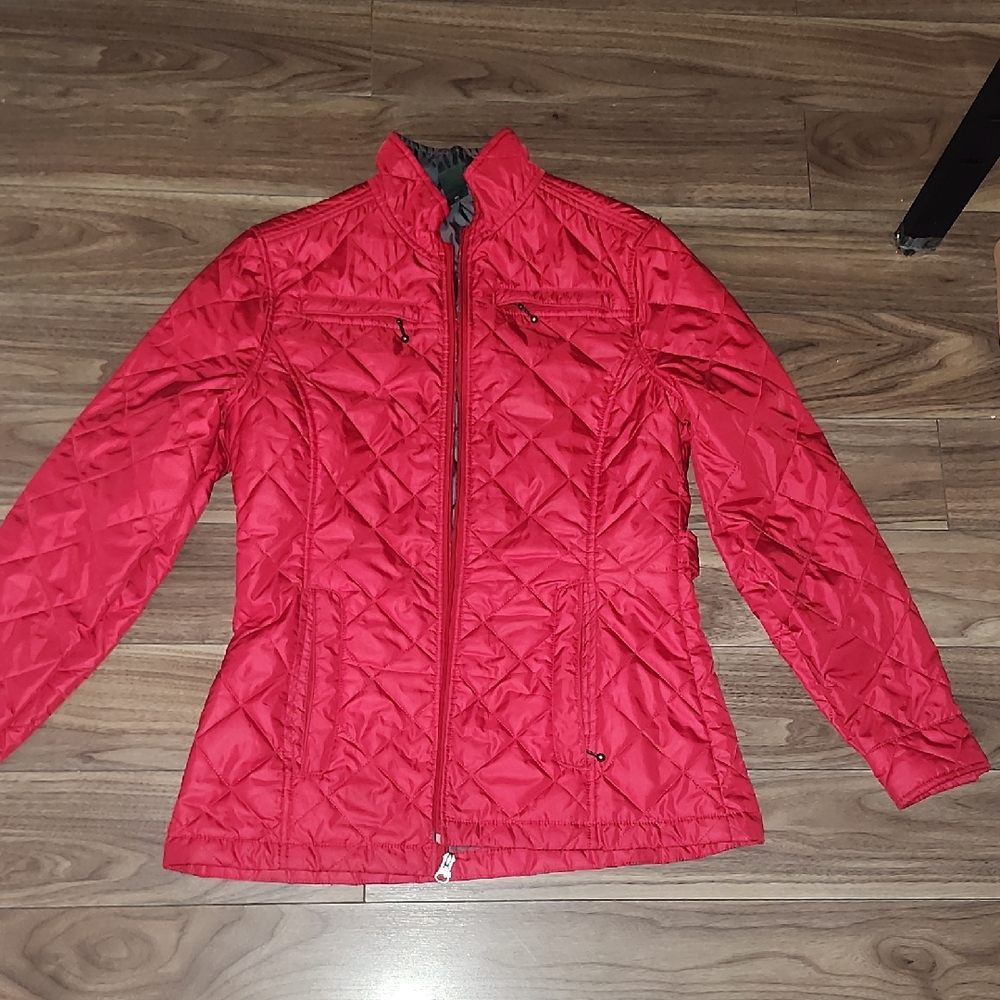 🔥 Woolrich Red Utility Quilted Vintage Jacket